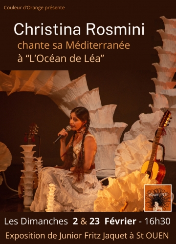 christina rosmini,clip,le temps qui passe,album,inti,concert,saint ouen,l'ocean de léa,junior fritz jacquet